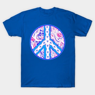 Circle of Peace Tangle With Colours Var 8 T-Shirt